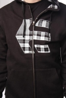 Толстовка Etnies Zip Logo Fill Black/White артикул 5215c.