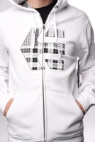 Толстовка Etnies Zip Logo Fill White/Black артикул 5219c.